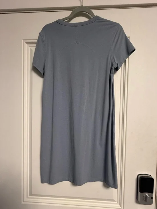 Lululemon All Yours Short Sleeve T-Shirt Dress - Blue - Size 4/6 - Picture 3 of 9
